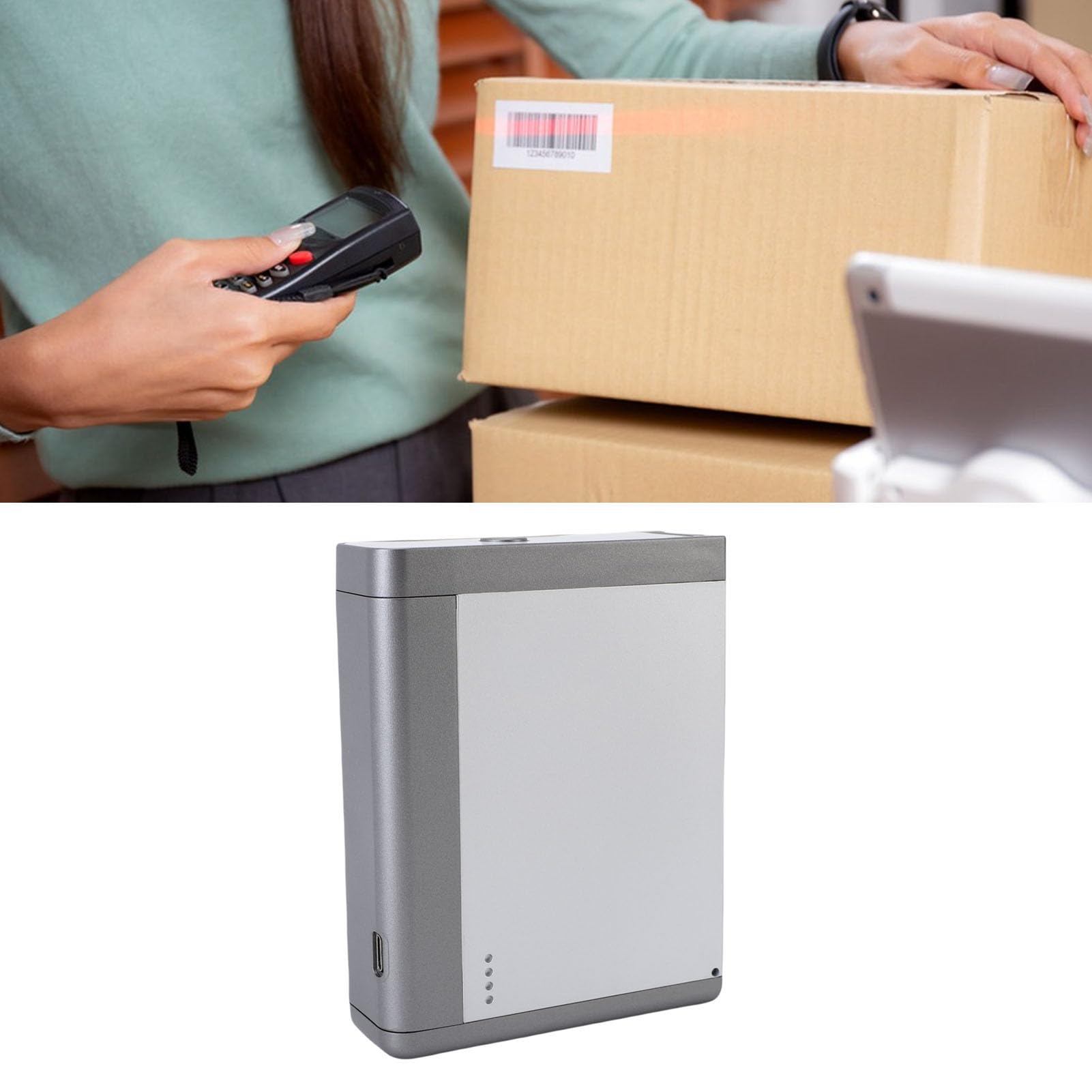Yosoo Health Gear Impresora Portátil de Inyección de Tinta, ABS con 300
