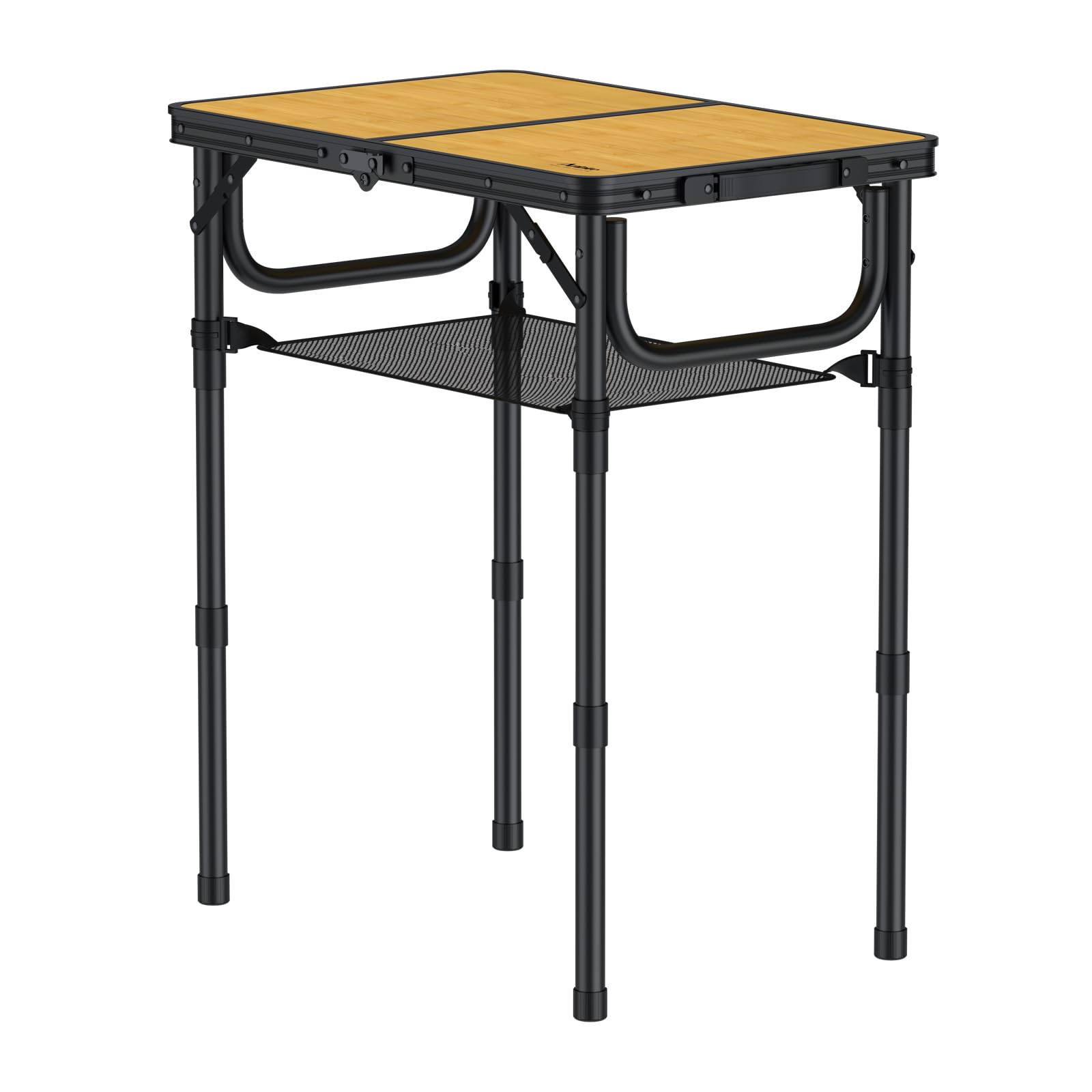 Anbte Mesa Camping Plegable 58x40x26/48/70cm Ajustable Altura