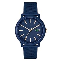 Lacoste Orologio Analogico al Quarzo da Uomo Collezione LACOSTE.12.12 con Cinturino in Silicone Blu Navy – 2011234