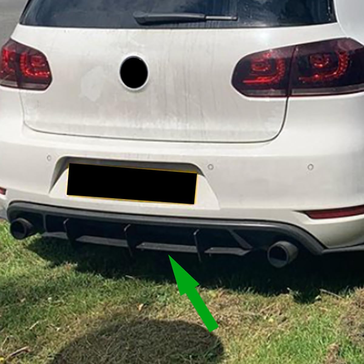 Diffusore Spoiler per paraurti Posteriore per Auto, divisori Laterali Posteriori per VW Golf 6 GTI Golf MK6 GTI 2008-2013, ABS