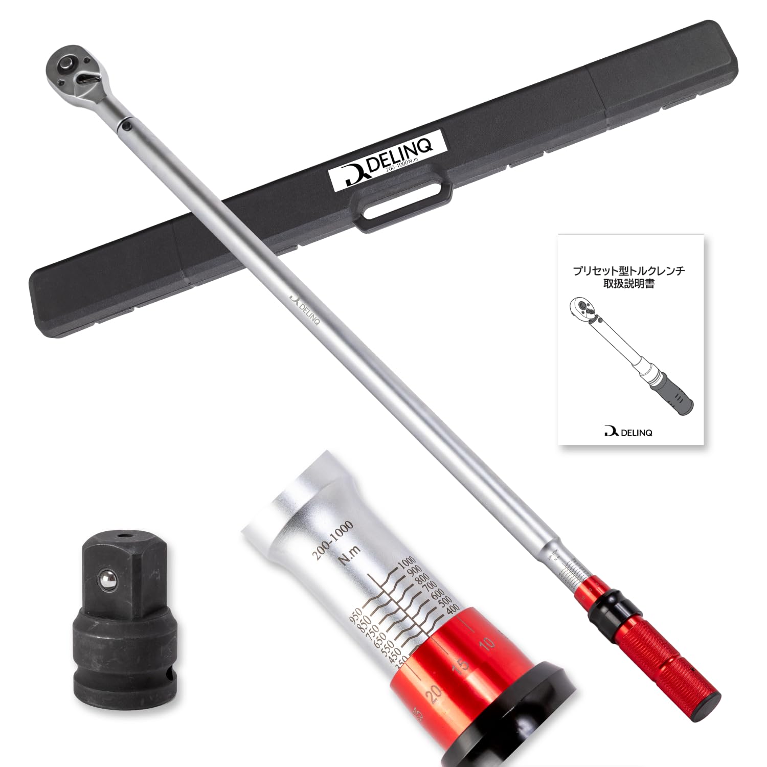 Amazon.co.jp: DELINQ トルクレンチ 大型 差込角19mm(3/4インチ) プレ 