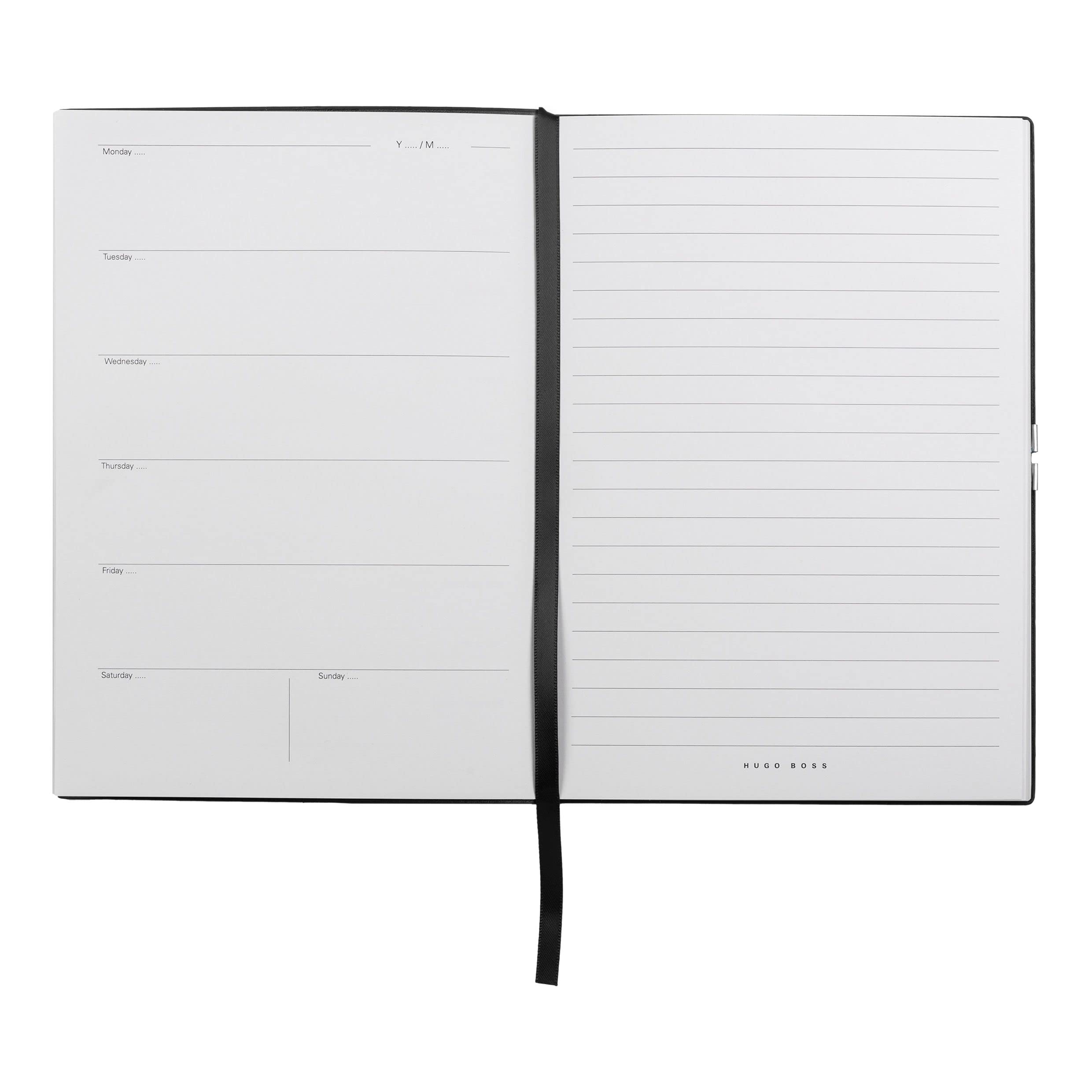 Hugo Boss Schreib-Set Tintenroller und A5 Notizblock Icon in der Geschenkbox, HPHR015