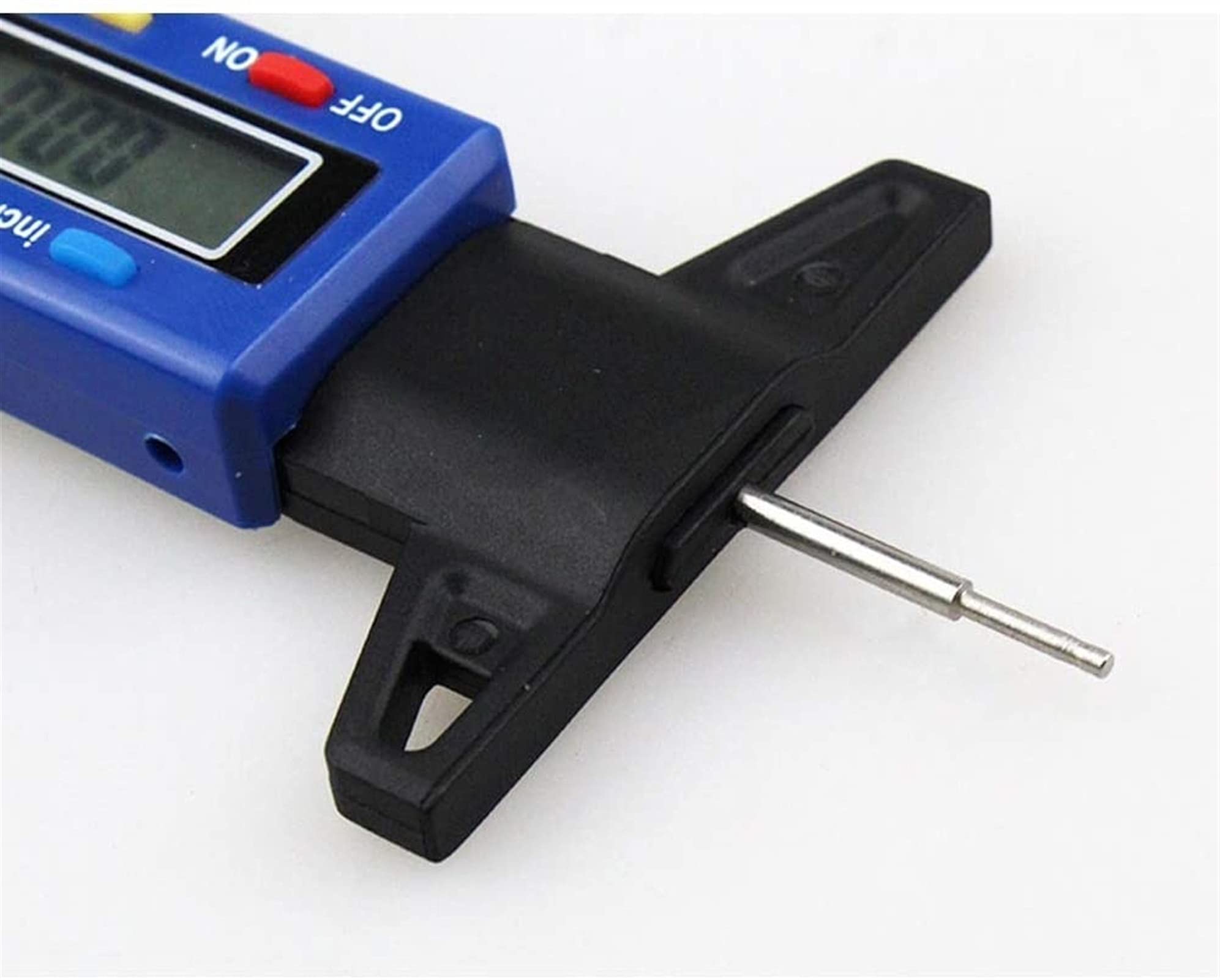 Calibrador Sonda de metal Pantalla digital electrónica Medidor de profundidad de la banda de rodadura Medidor de banda de rodadura Calibrador Vernier profundo Herramienta de medición Herramienta