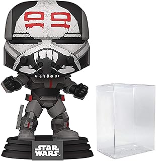 POP Star Wars: Clone Wars - Wrecker Funko Vinyl Figure (Bundled with Compatible Box Protector Case), Multicolor, 3.75 inches
