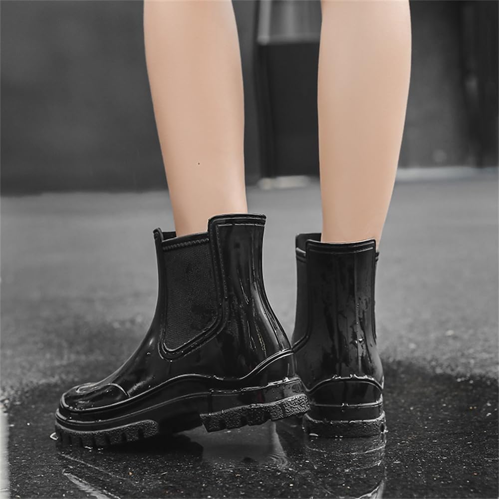 Botas de Agua Impermeable Mujer Niñas Chelsea Wellington Goma