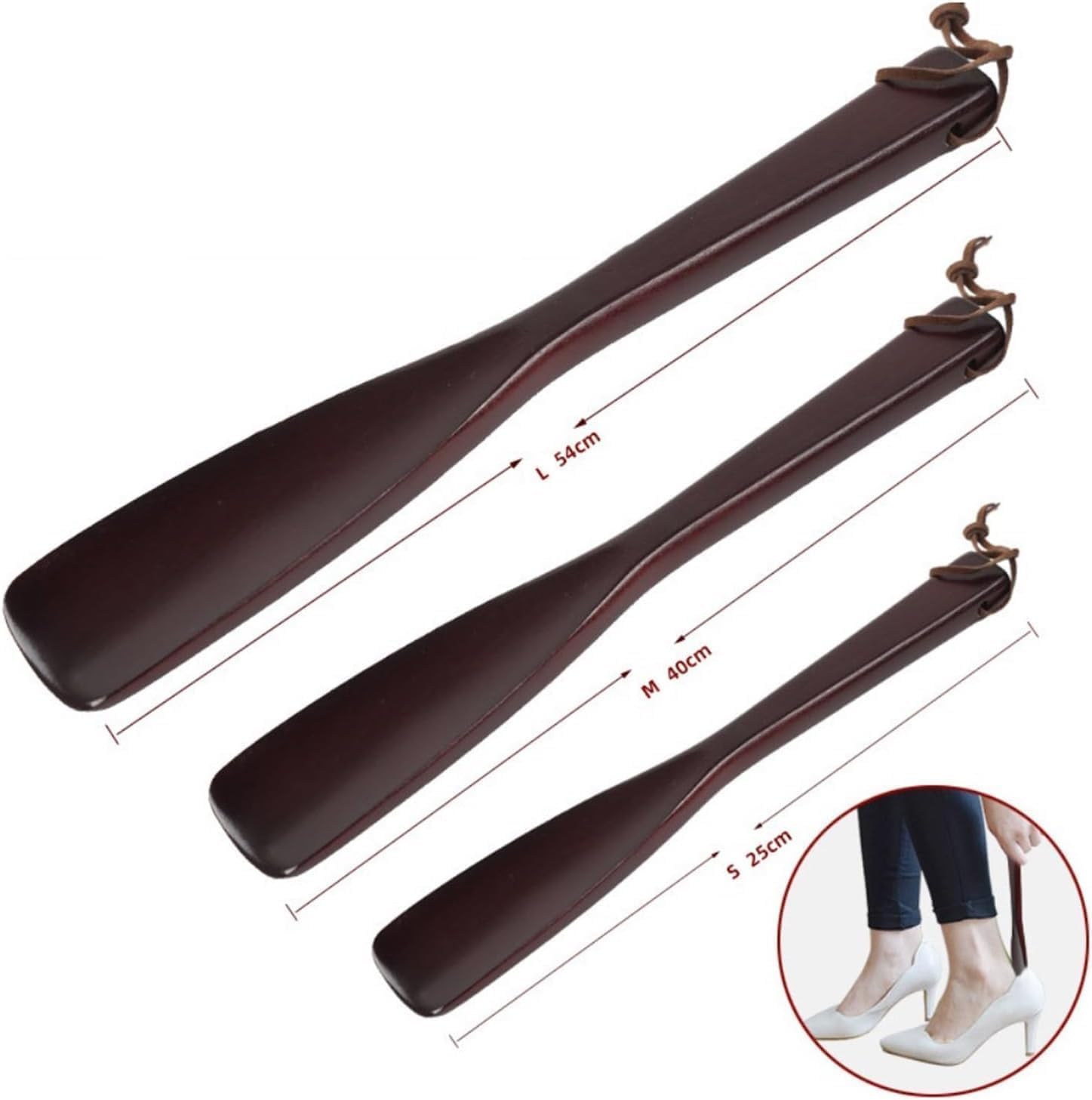 Polearm Schuhlöffel, Geschenk Geschenk Schuhlöffel 54cm Holz Schuh Helfer Werkzeug Schuhlöffel Für Frauen Männer Kinder
