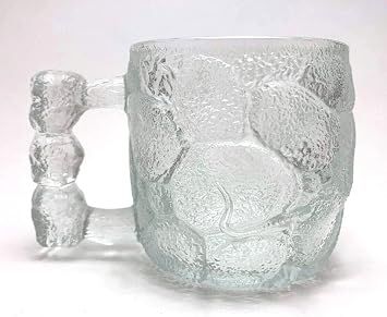 Collectible Flintstones Movie Glass Mug Cup - From McDonalds - 3 1/4 inches tall x 3 inches in diameter