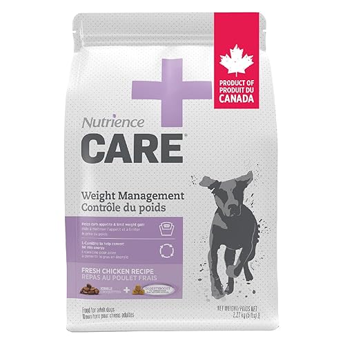 Nutrience Care Weight Management Dog Food, 2.27 kg (5 lb), Fresh Canadian Chicken, Grain & Gluten Free, Dry Dog Food, Nourriture Pour Chien, Manger Pour Chien