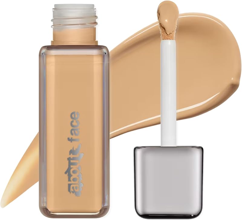 about-face The Performer Foundation | LM2 Neutral | 1.08oz | Hydrating Foundation | Medium Coverage, Long Wear | Buildable Base | With Blue Agave & Chlorella | Vegan & Cruelty Free