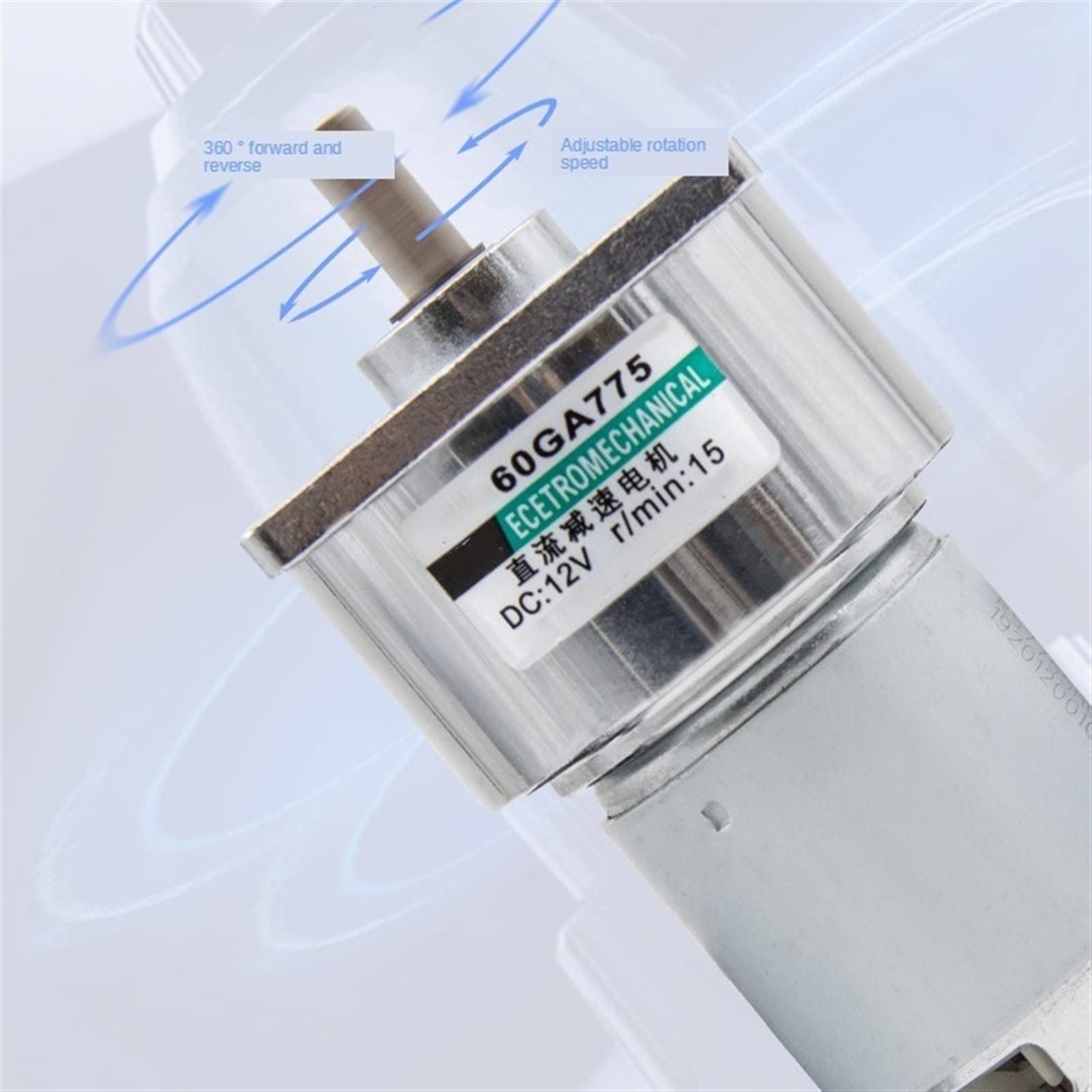 Lcuihong-Miniaturowy silnik prądu stałego, 775 DC, 12 V 24 V 35 W duży silnik momentu obrotowego DIY części zamienne (prędkość (RPM): 400 obr./min, napięcie (V): silnik 24 V)