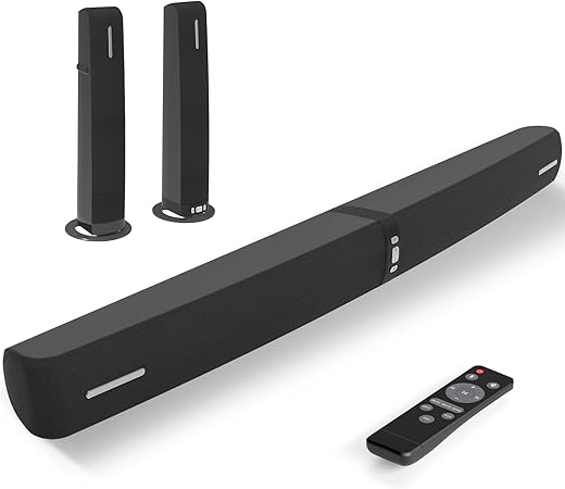 Sound Bar for Smart TV,90W Soundbar with Bluetooth/ARC/Optical/AUX Connect, Auto Volume Boost,...