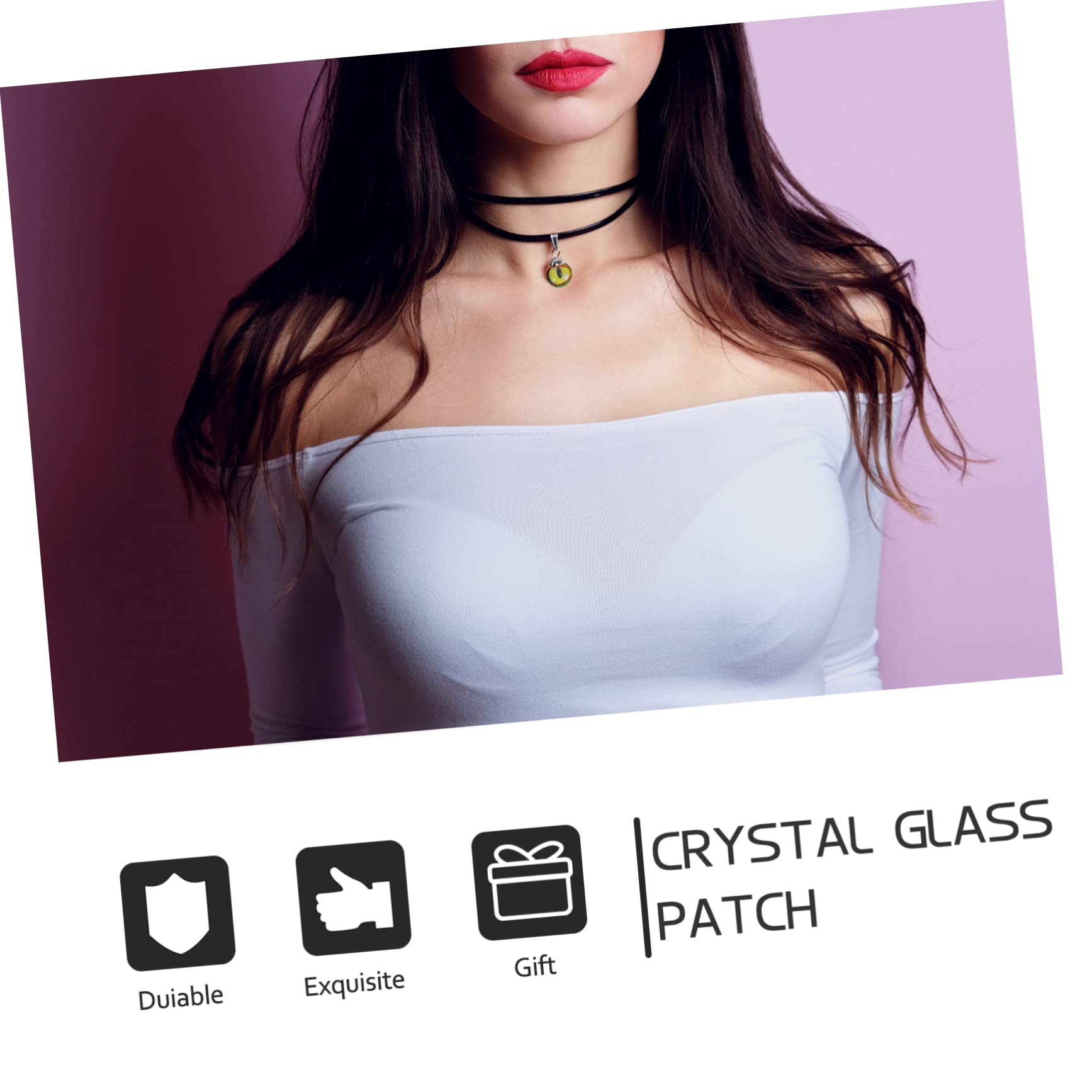 STOBOK 400pezzi Titolo Prodotto Patches Rotondi Per Creazioni Fai Da Te Gemstone Patch Per Gioielli Decorazioni e Accessori Artigianali
