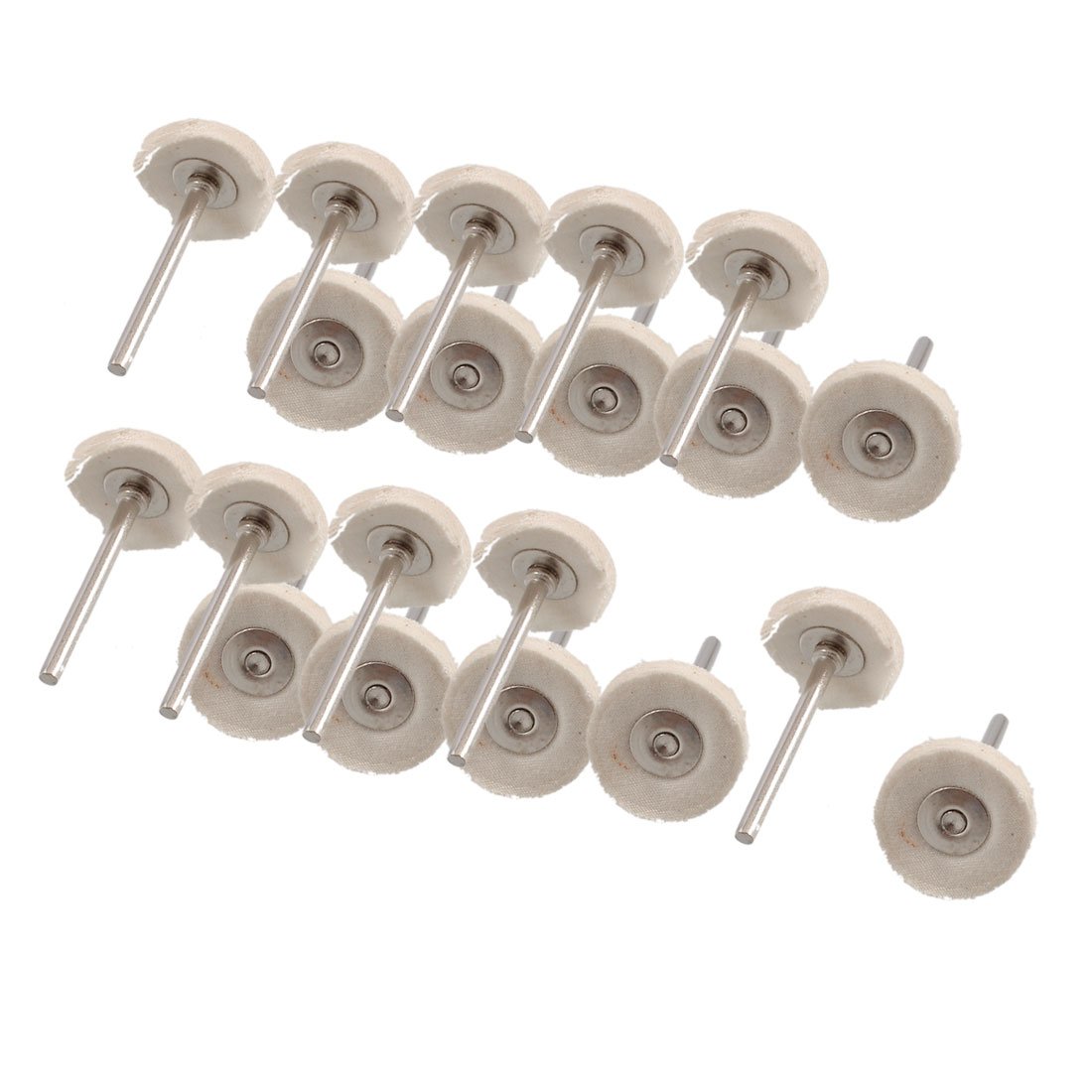 Aexit 21mm Dia Abrasives Cotton Polishing Metal drill hole Brush Wheel 20 Pcs Model:96as233qo204