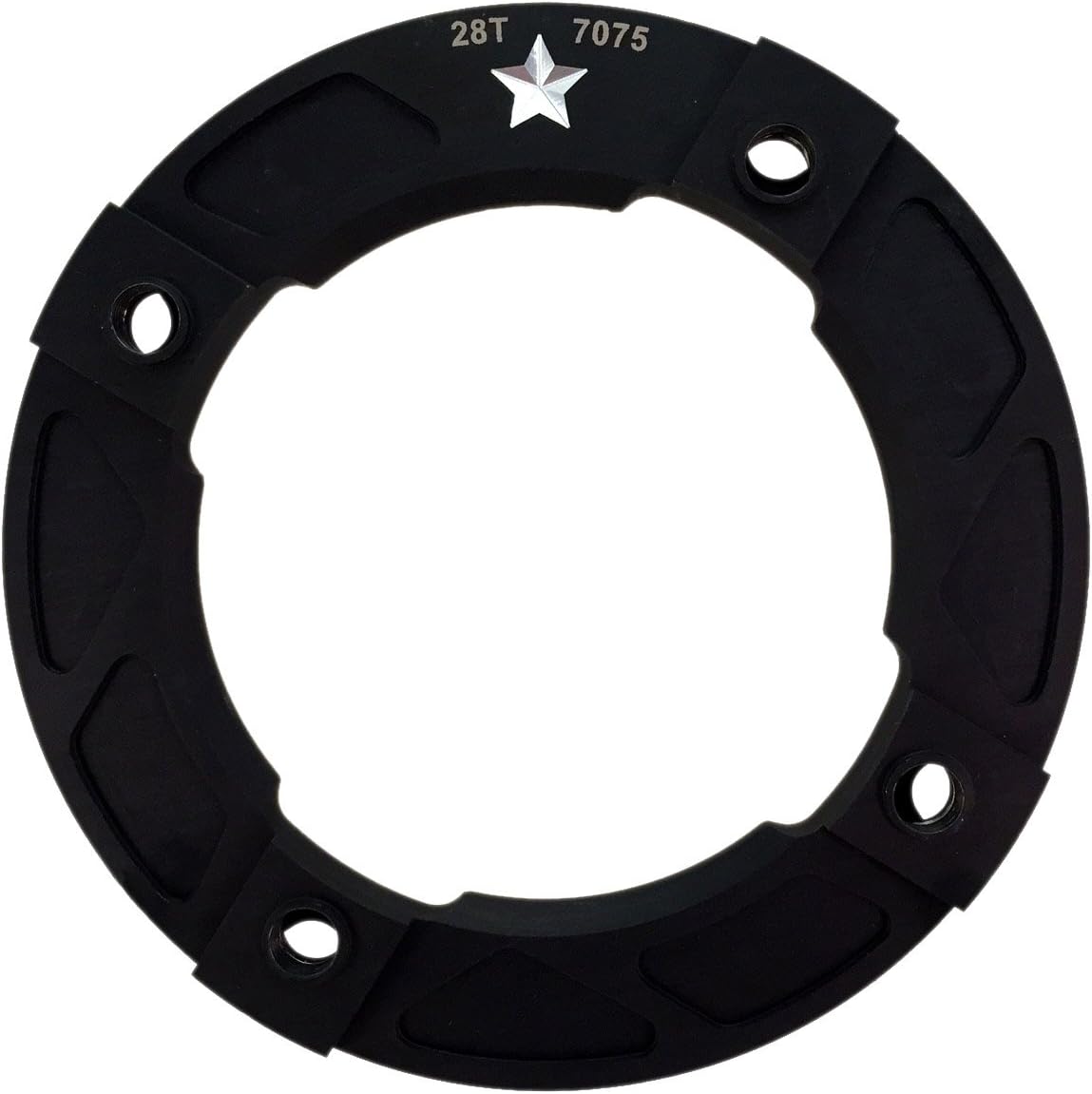 104mm BCD SharkTooth Pro Integrated Mountain Chainring and Guard fits 1/9/10/11-Speed drivetrains (28 Tooth)