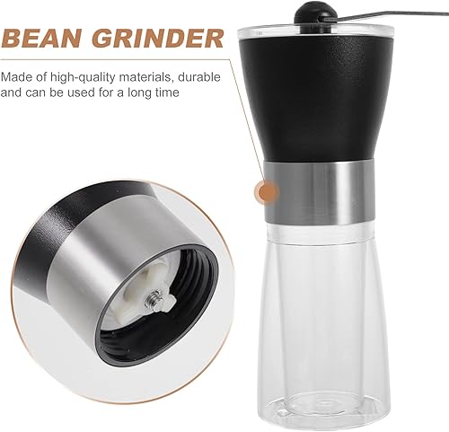 Miniatura 3 de Healifty Trituradora de grano de café manual de café de mano Cereales de mano Condimento de grano Máquina de alimentos secos Rebabas de acero