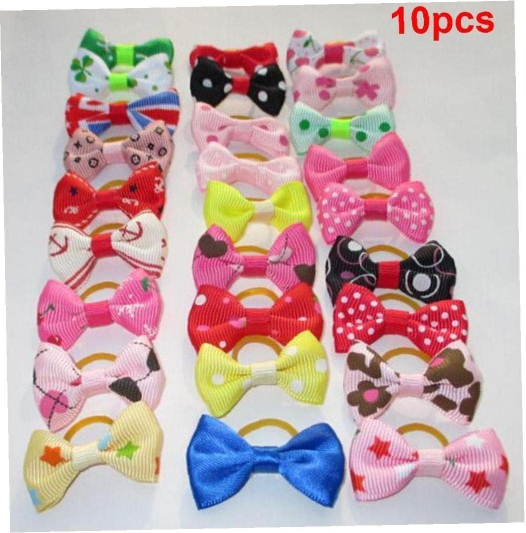 Hair Bows Tie Bands for Girls Infants Toddlers Kids Pet Cat Dogs Hair Accessories Practical Processed Dog Hair Accessories Dogs Apparel and Accessories