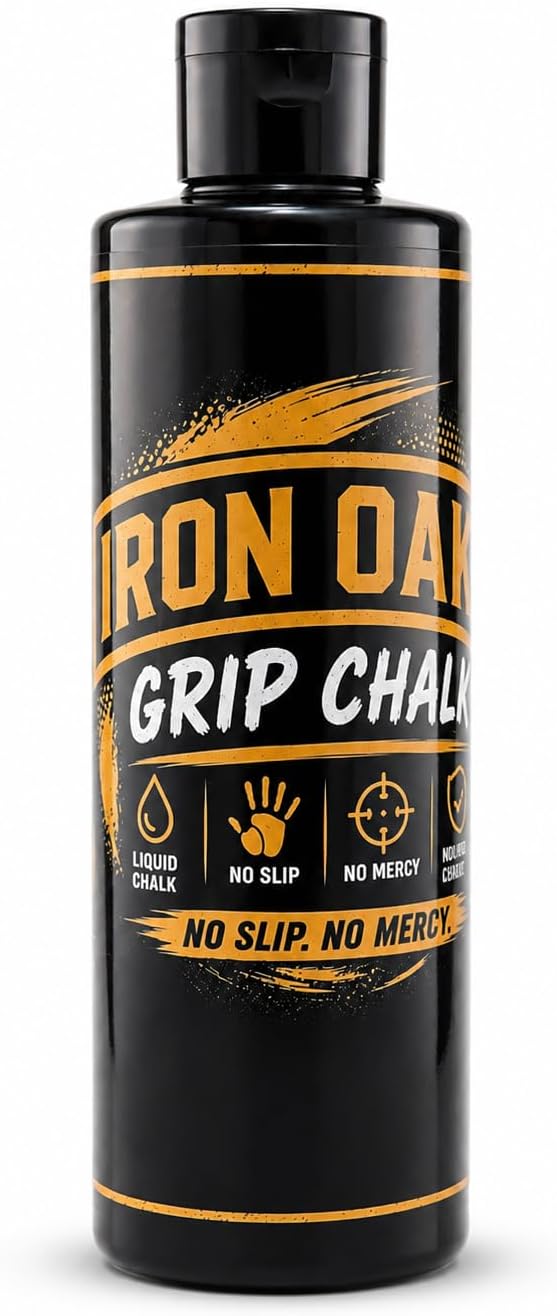 Iron Oath Liquid Chalk, 250ml - Gym & Weightlifting Grip Chalk | Maximum grip, zero mess, Quick-dry formula, No powder mess, Long-lasting.