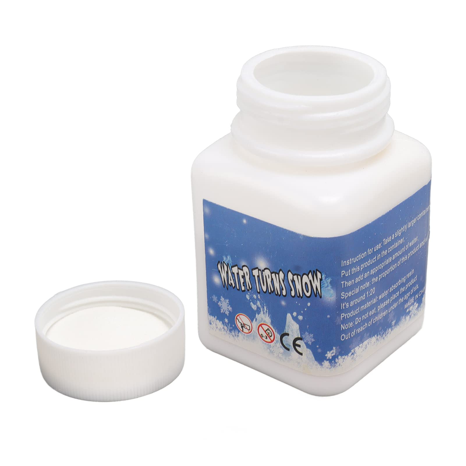 Instant Snow Powder, 65g Artificial Snow Powder Wide Uses Sodium Polyacrylate DIY Fun for Christmas