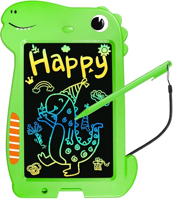 LCD Writing Tablet Kids, 10 inch Colorful Screen Drawing Tablet, Educational Doodle Pad for Toddler, Travel Toys for 3 4 5 6 7 Year Old Boys Girls Gifts