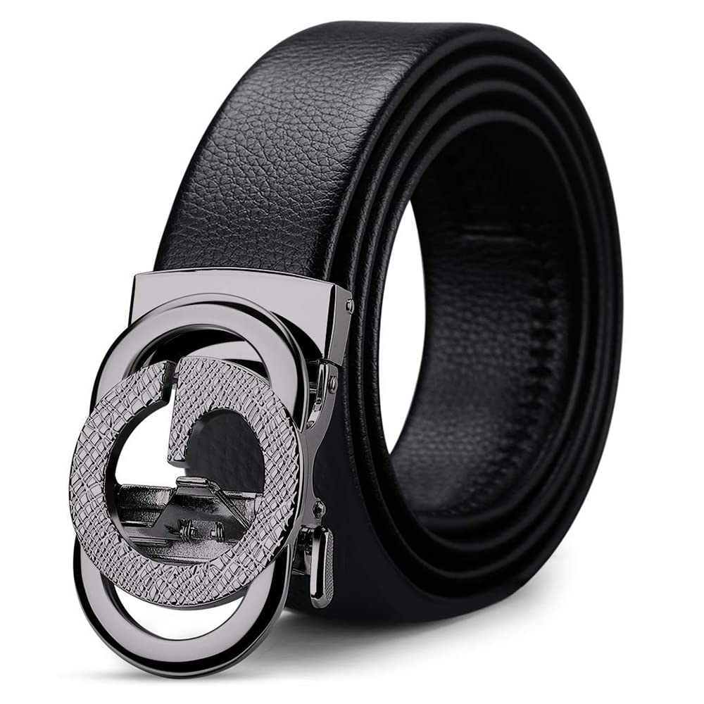 VANNANBA Ratchet Belts for Men Fashion Automatic Buckle Automatic Belts with Gift Box(42