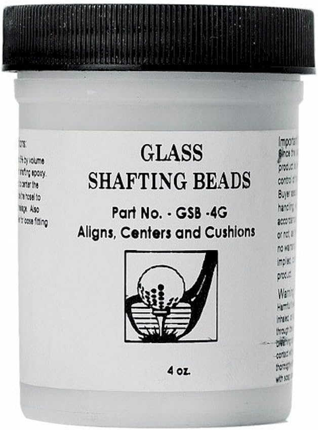 Glass Golf Club Installation Shafting Beads - 4 Ounce Bottle