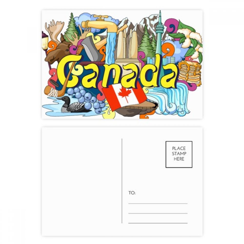 Canada Themed Postcards Canada Postcard Set - 20pcs Featuring Rocky ...