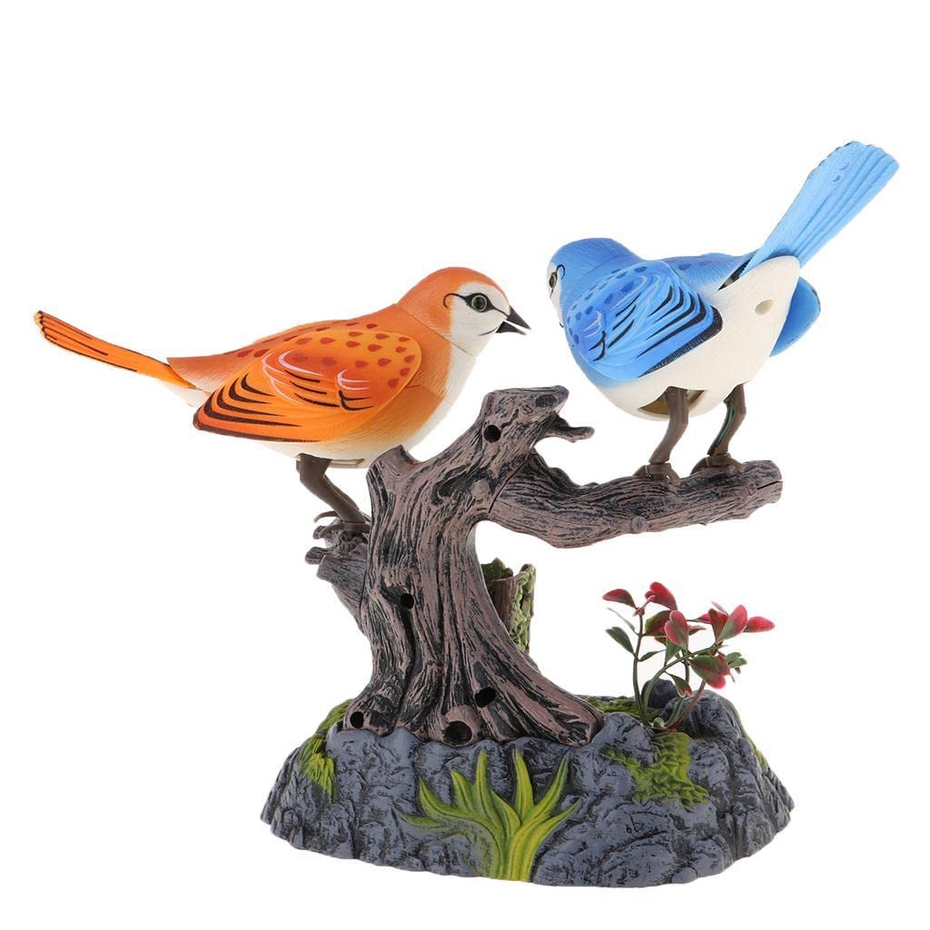 Amazon.com: LEIPUPA 2 Birds Sound Activated Chirping Toy with Pen