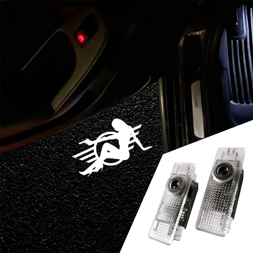 2Pcs Car Door Lights Logo for Mi/ni R55 R56 R57 R59 R60 R61 F55 F56 F57 F60 Accessories Ultra-Bright Welcome Light (Picture 2)