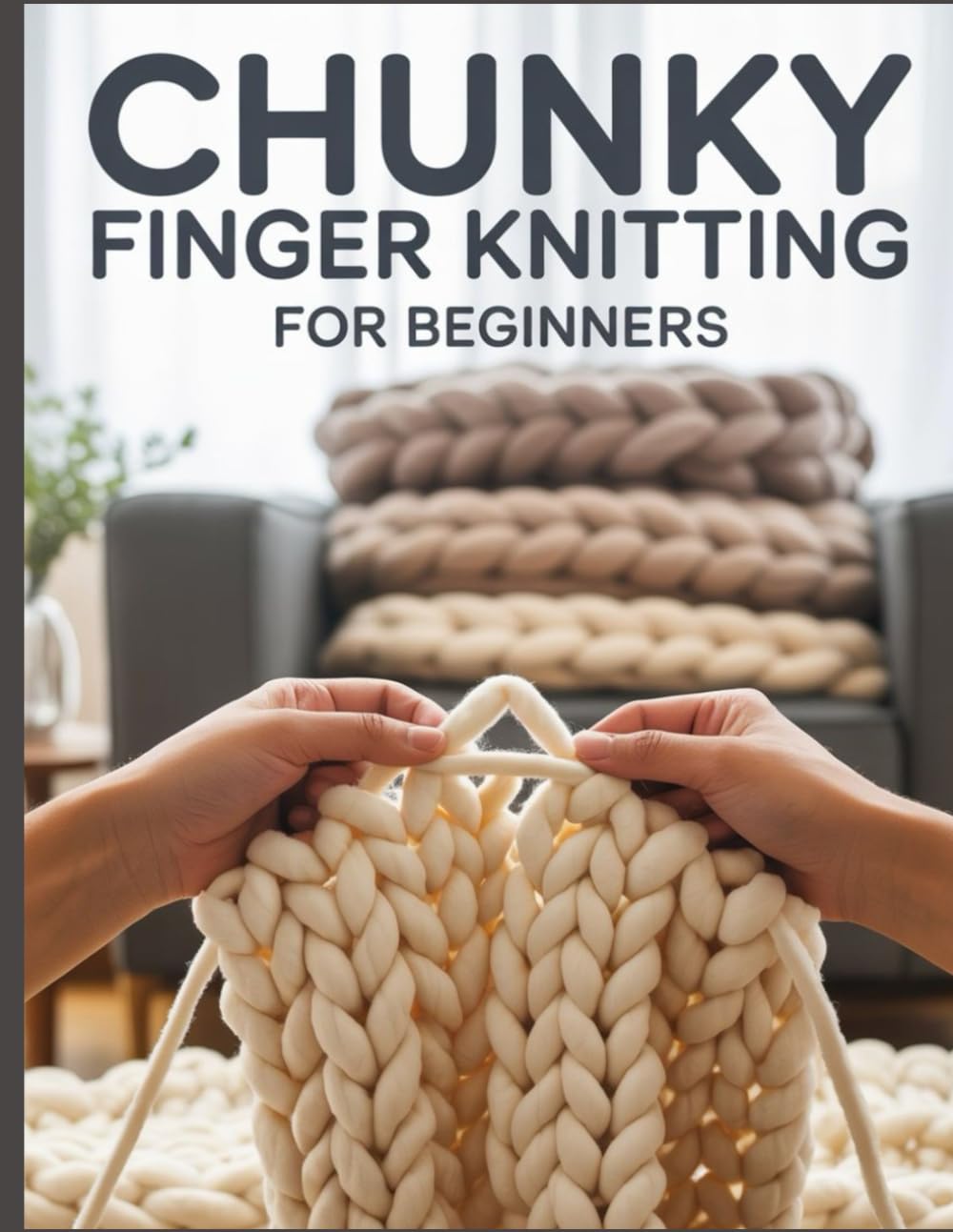 Chunky Finger Knitting for Beginners: The Ultimate No-Stress Guide to Hand-Knitting Luxury Blankets, Pillows, and Plushies in Just a Few Hours