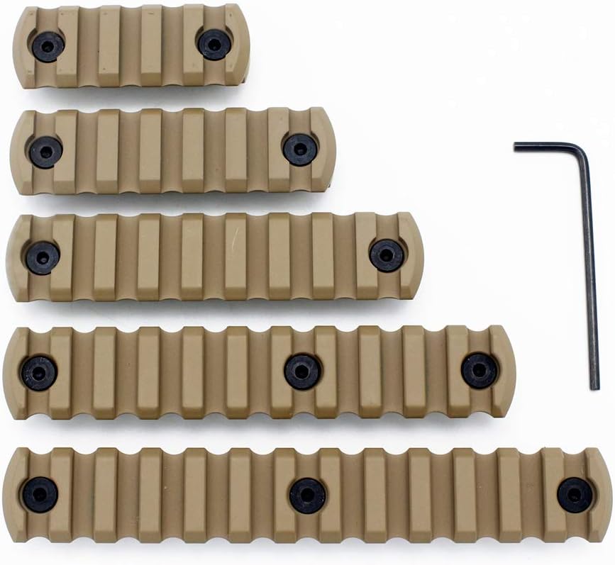 Active-8 5-7-9-11-13 Slot Keymod Picatinny Rail Lightweight Aluminum Weaver Rail Section Accessories for Keymod Rail System