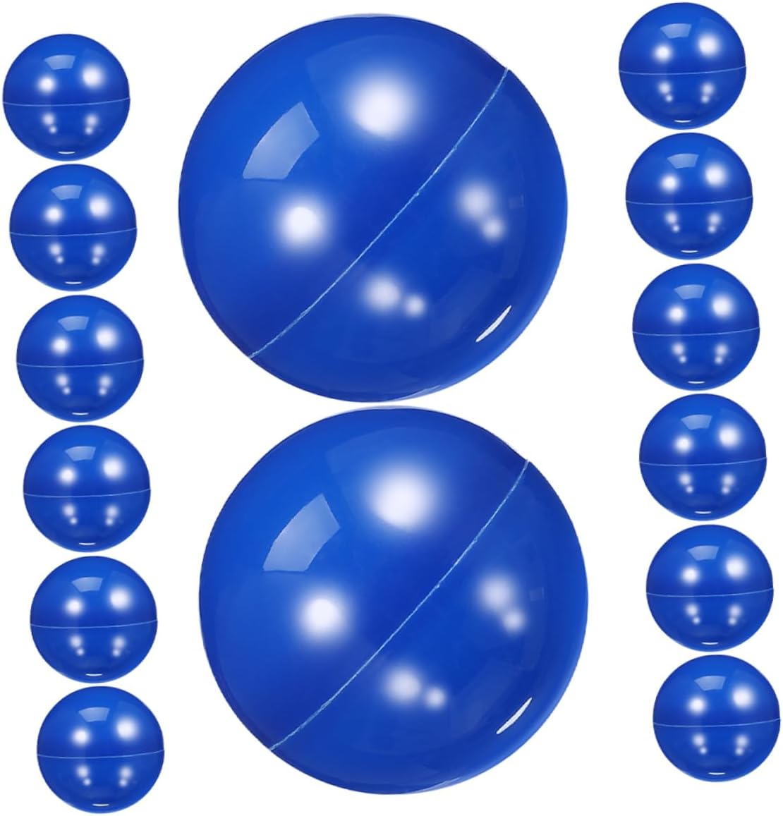 MAGICLULU 20pcs Blue Plastic Bingo Balls Hollow Raffle Spheres for Prize Draws Party Games and Event Activities Fun Game Props for Group Divisions and Easy Prize Distribution