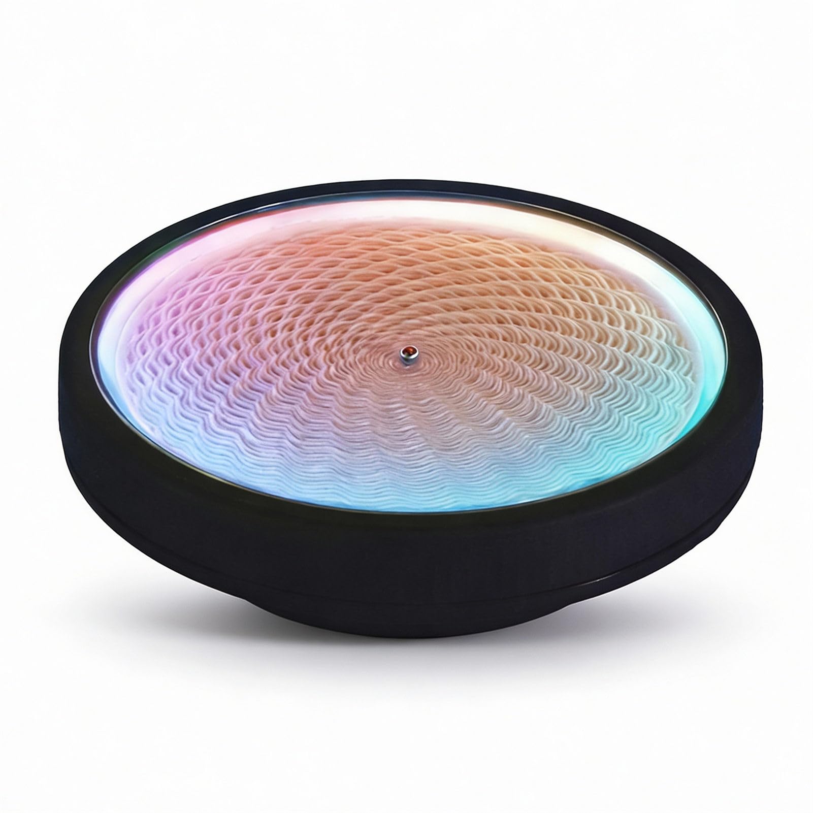 SENECESLI Table Sand Art, 8.66 Inch Dynamic Sand Art Sandscape, Mini Painting Robot, DIY & App Control for iOS for Android, RGB Colorful Lights, Desktop Machine Decor