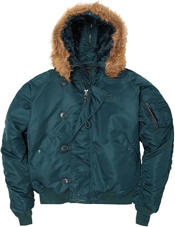 Alpha Industries Men's N-2B Short Waist Parka (XL, Black)