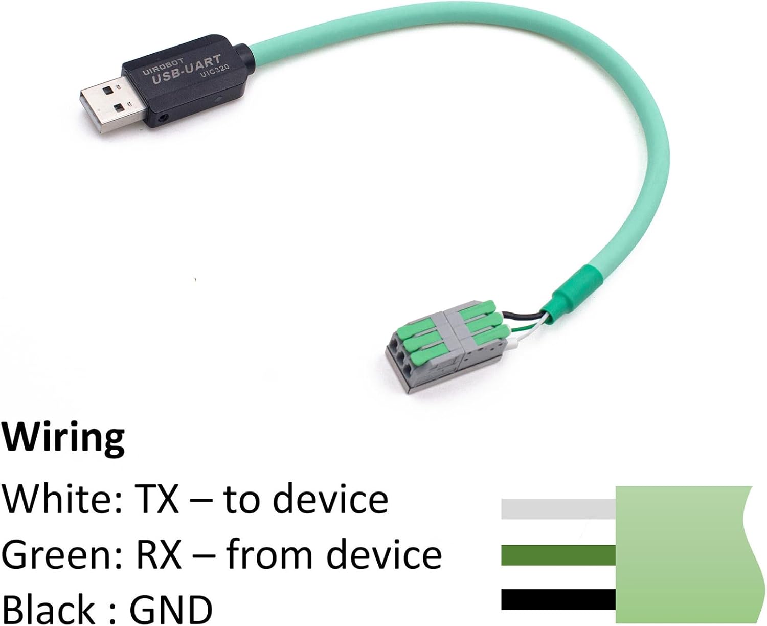 Universal High Speed USB to UART/TTL Serial Converter Adapter, 300-3Mbps Baudrate, Compatible with UIM344 Closed-Loop Stepper Motor Configuration Tool 3PIN (UIC320)
