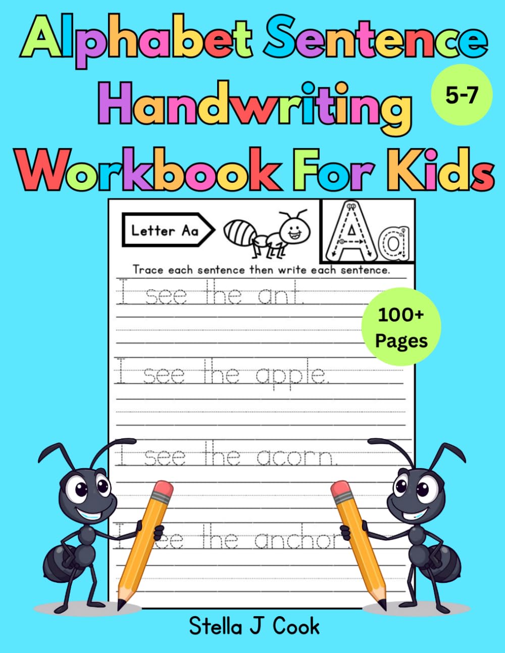 Alphabet Sentence Handwriting Workbook for Kids (Handwriting Practice Workbook Series for Kids | Fun Trace and Write...