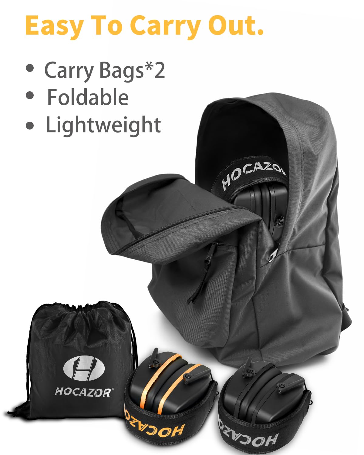 Lot de 2 protections auditives HO1006 pour tir