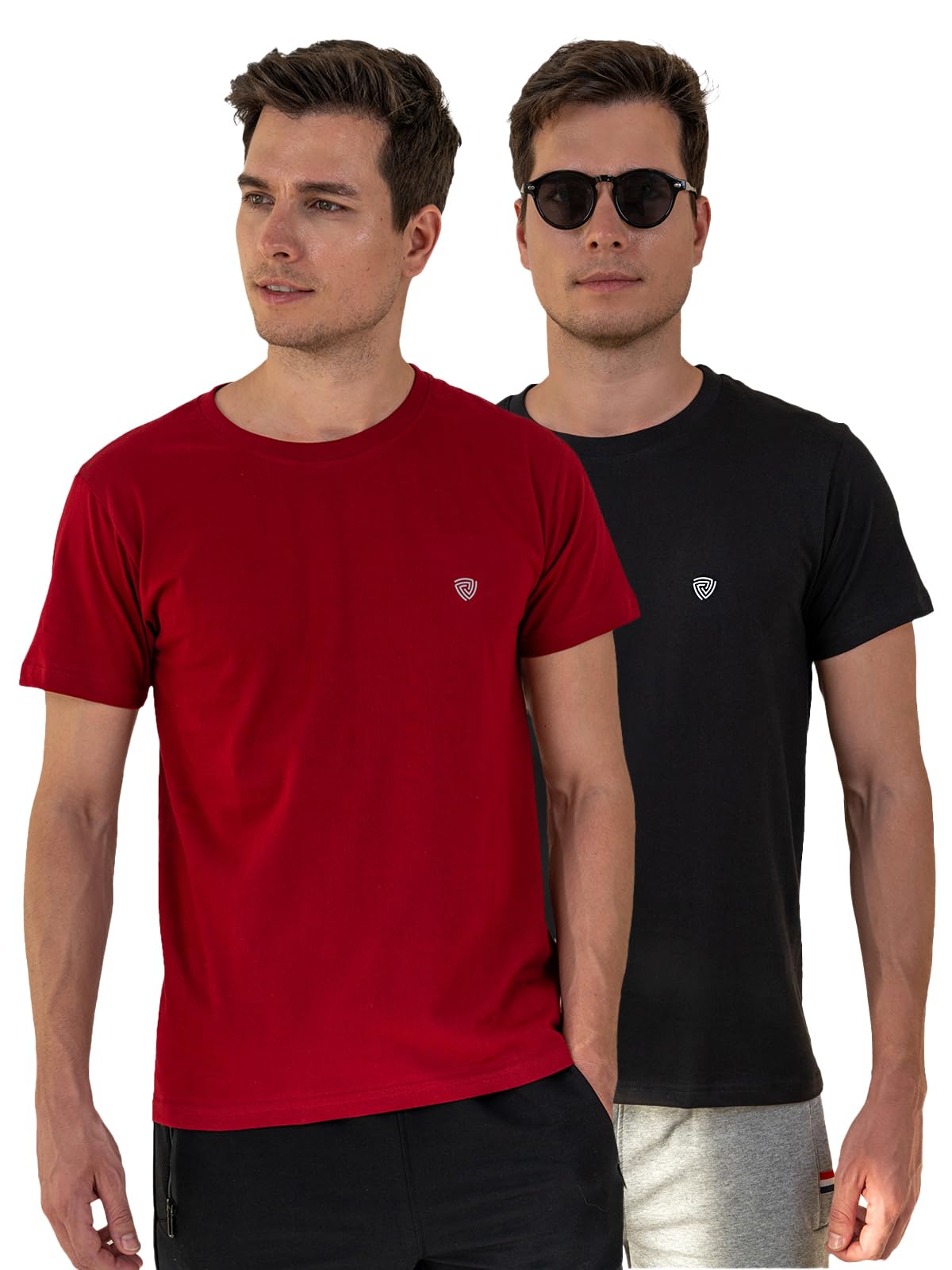 lux cozi Half Sleeves Round Neck Regular Fit T-Shirt for Men|Round Neck Casual T-Shirt for Men-picture-43
