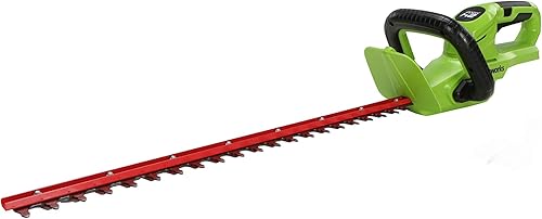 Greenworks Cortasetos con mango giratorio inalámbrico de 24 V y 22 pulgadas, solo herramienta
