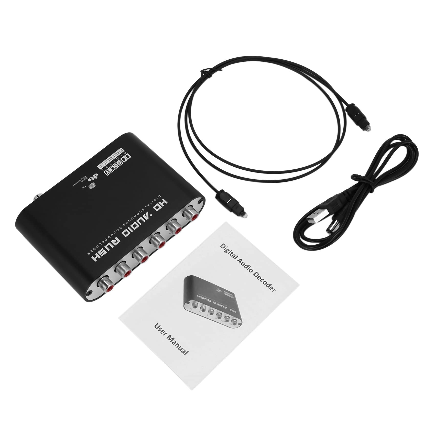 5.1 Ch Audio Decoder Spdif Coaxial a DTS Ac3 Digital a 5.1 Amplificador Convertidor Analógico para, Reproductor De DVD,