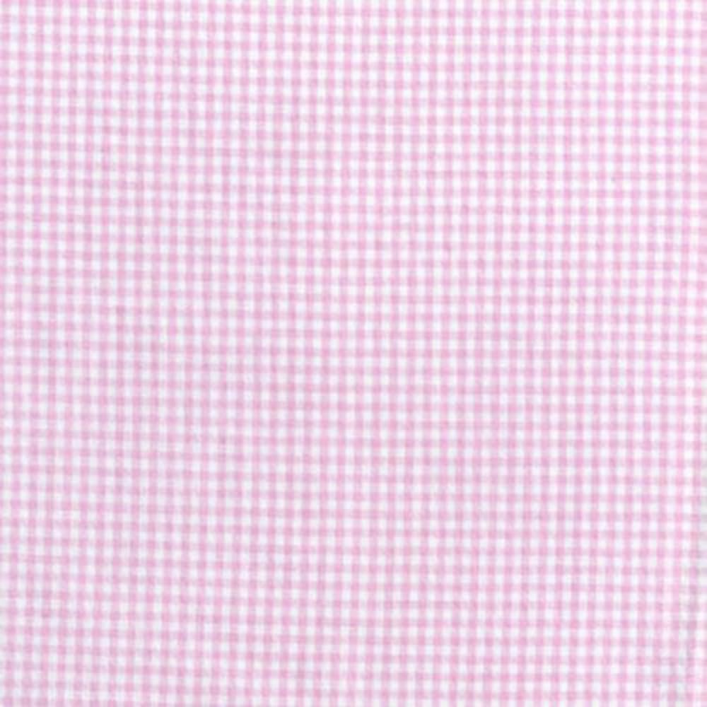 100% Yarn Dyed Cotton Fabric 2.5mm Gingham Check Squares 144cm Wide (Sold Per Half Metre) (Pink)