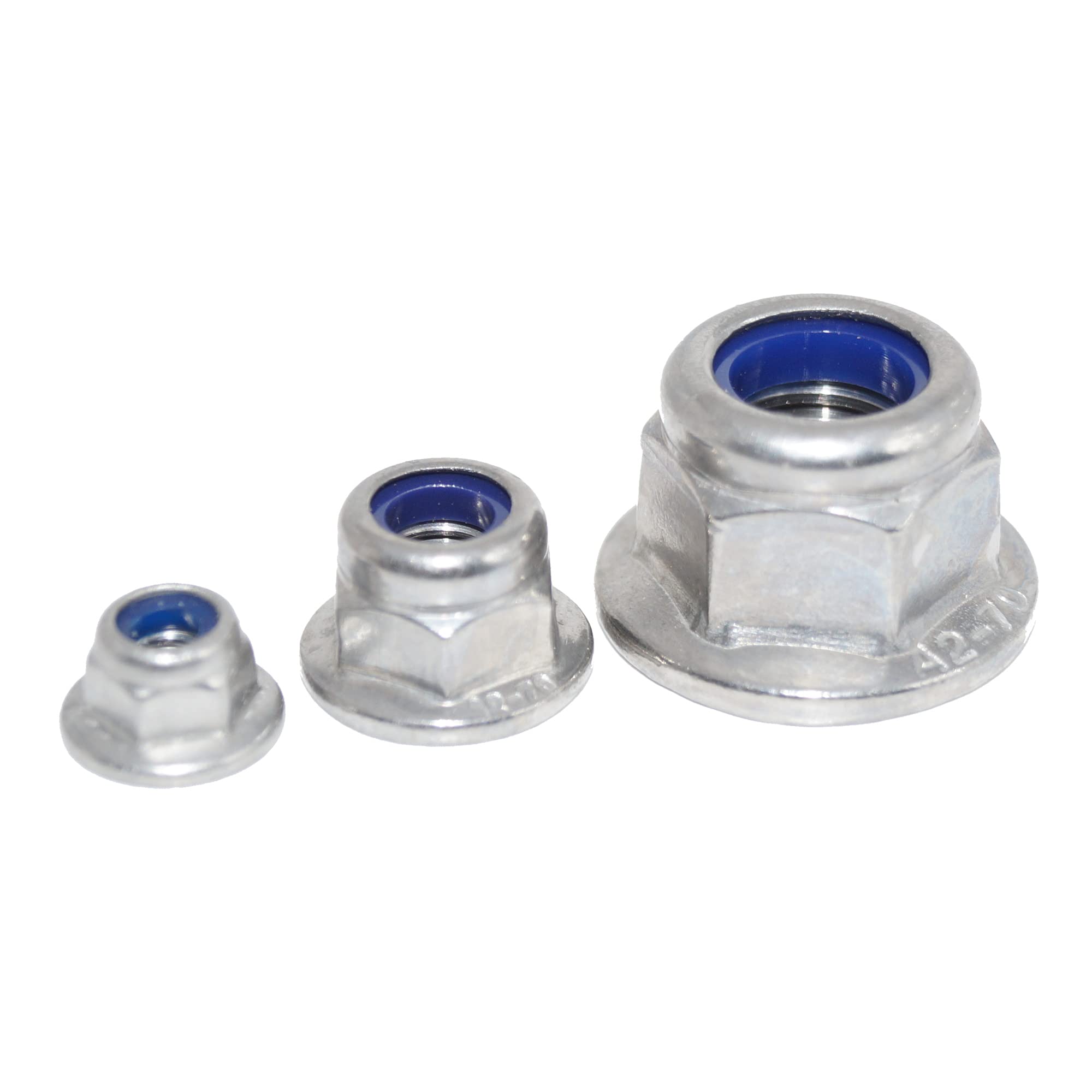 Gleitmo - Tuercas de brida M12, 20 unidades, autofijantes, con dentado de bloqueo DIN 6926, acero inoxidable A2, tuercas hexagonales V2A, tuercas de seguridad A2