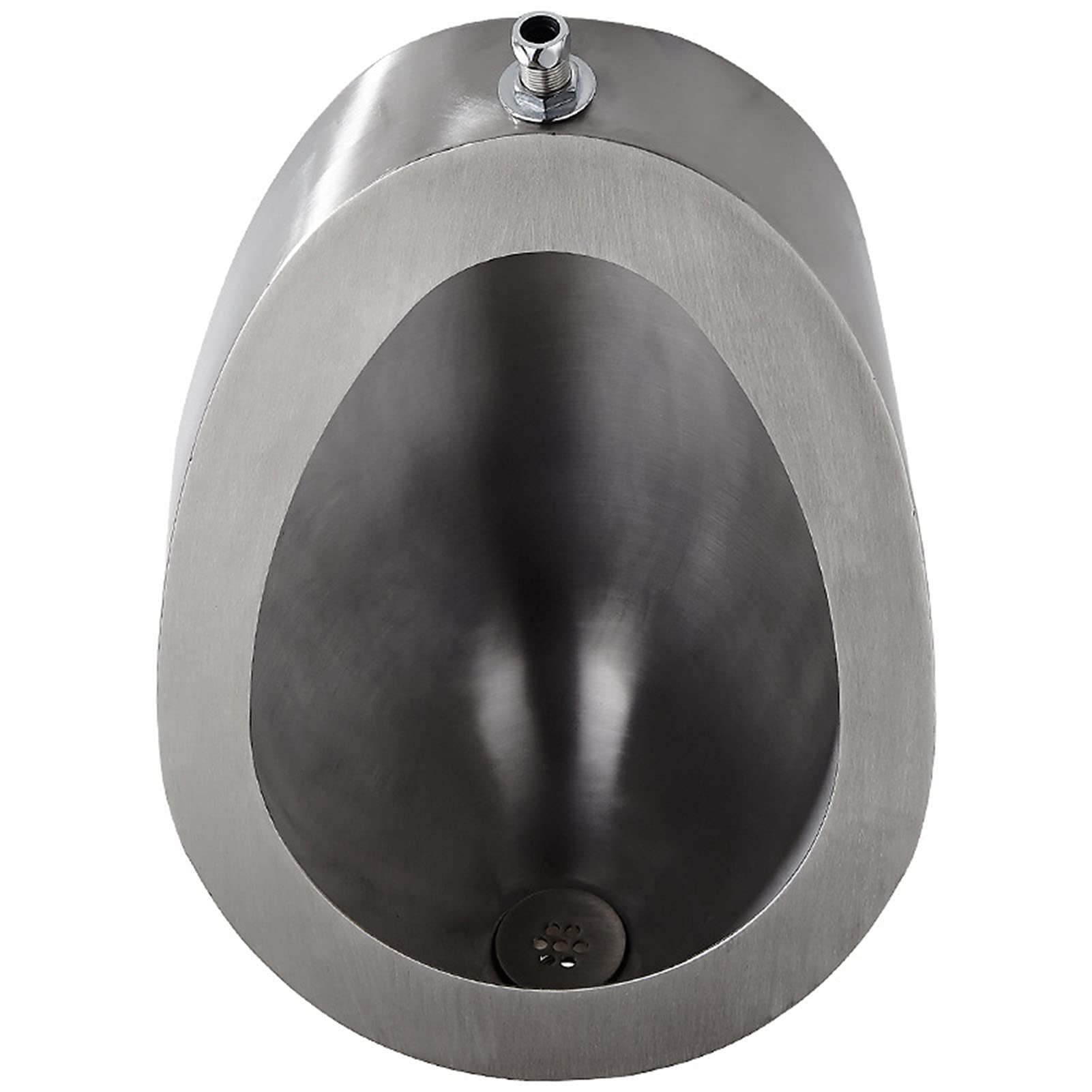 OTQEFTN Wall-Mounted 304 Stainless Steel Urinal, Male Urinal with Infrared Sensor, Toilet Urinal with Drain and Sensor, Used in Home, School and Hotel