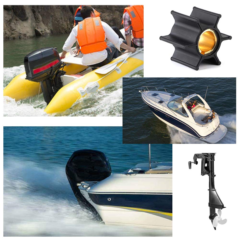 Girante della Pompa Dell'acqua, Akozon 389576 Girante Full Power Plus Parti di Ricambio del Motore Fuoribordo Adatto per Johnson Evinrude 4/4.5/5/6/8 Cavalli