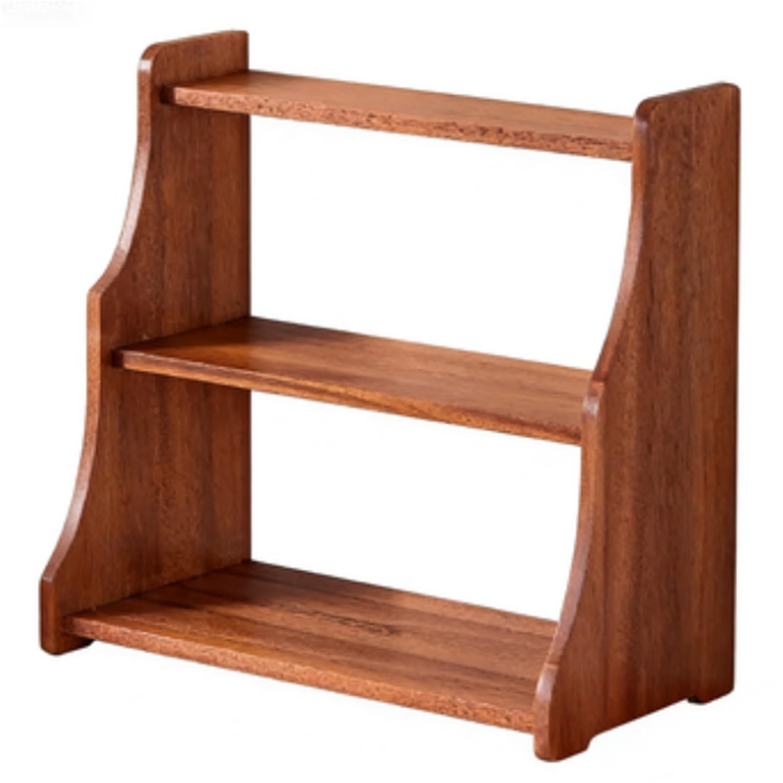 W pojeździe Wielowarstwowy uchwyt na kubek z litego drewna, chiński wyświetlacz retro, biurko Modyfikacja(Cherry wood color)