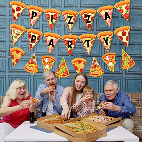 Striscione per feste di pizza, pizza party time