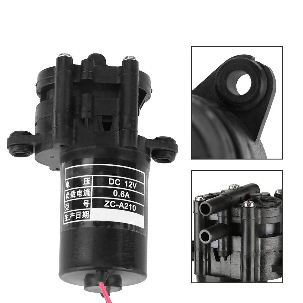 Bomba de Agua Autocebante 12V DC Mini Bomba de Engranajes de Plástico para Circulación de Agua y Suministro en Baños y Equipos