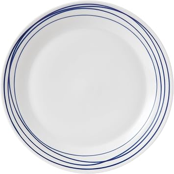 Royal Doulton Dinner Set, Stoneware, Designed to Mix & Match, 1815 Pacific Dinnerware Set, Blue Lines, 16 Piece Set