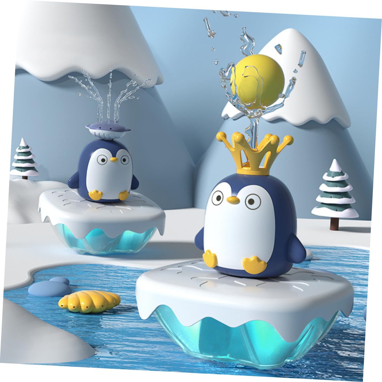 Juguete de Baño de Pingüino Eléctrico Rociado, 1 Juego Abs