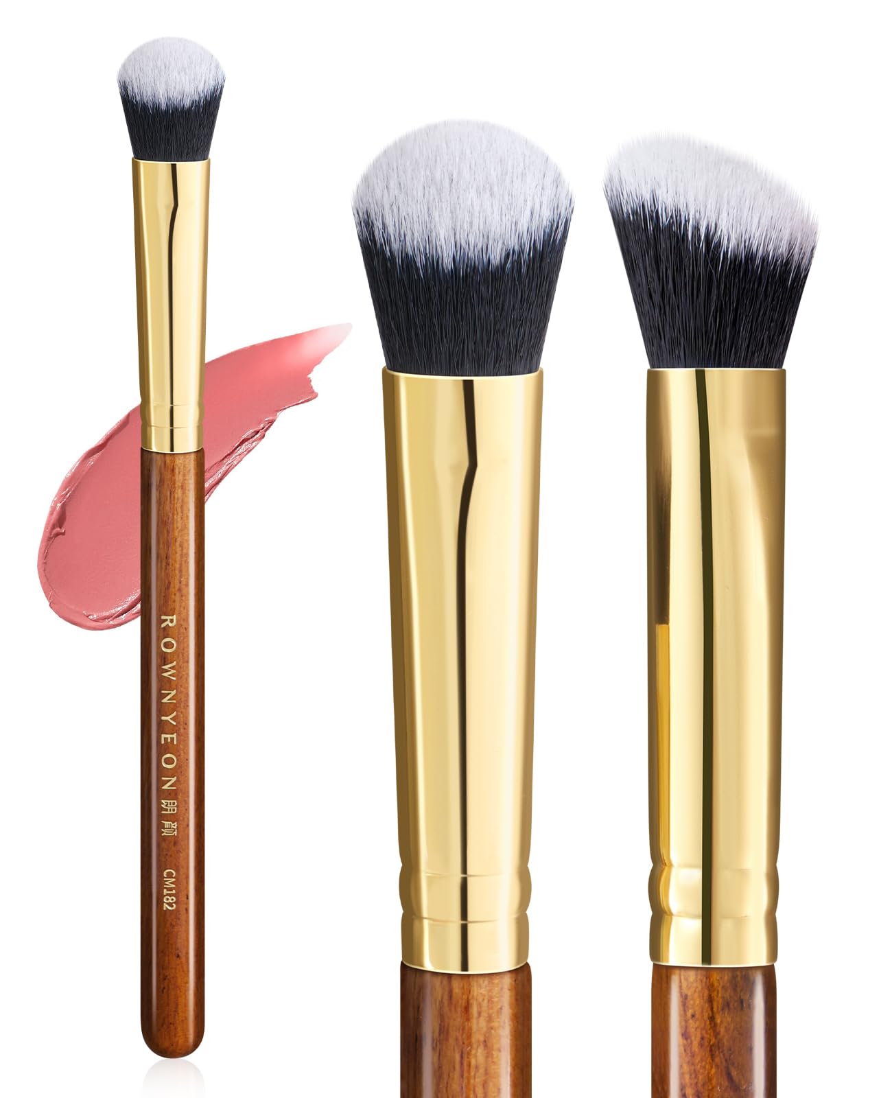 Amazon | ROWNYEON チークブラシ メイクブラシ クリーム リキッド