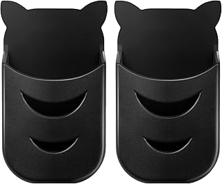 Motiexic Universal Remote Holders Compatible with All Roku Remote Holder(2 Pack), TCL/Hitachi/LG/Sharp/Insignia/Onn/RCA/Hisense/JVC/Element/Westinghouse Roku Remote Roku Stick + Roku Box(Black)